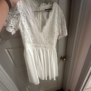 Lulu’s Elegant White Dress